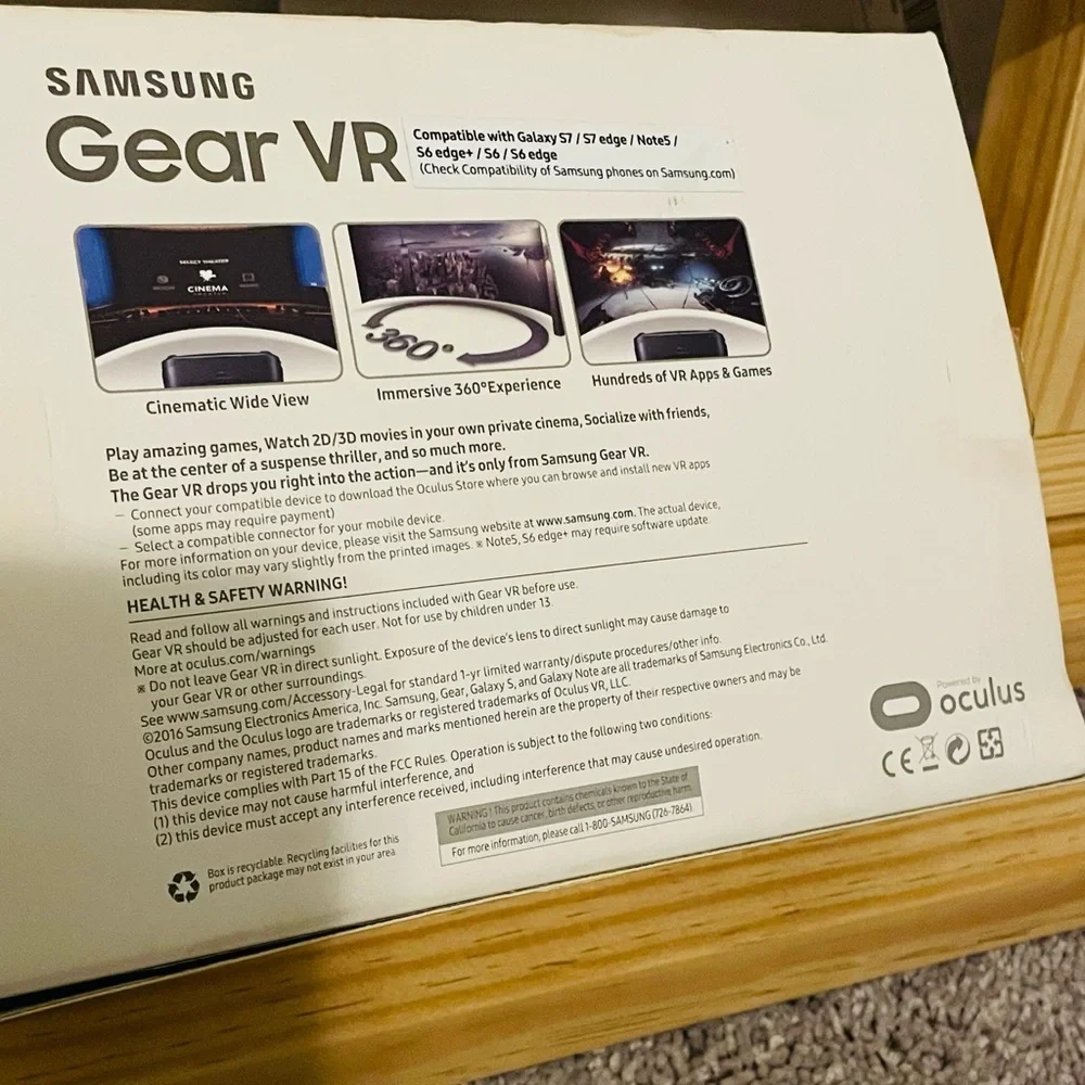 New Samsung VR Oculus